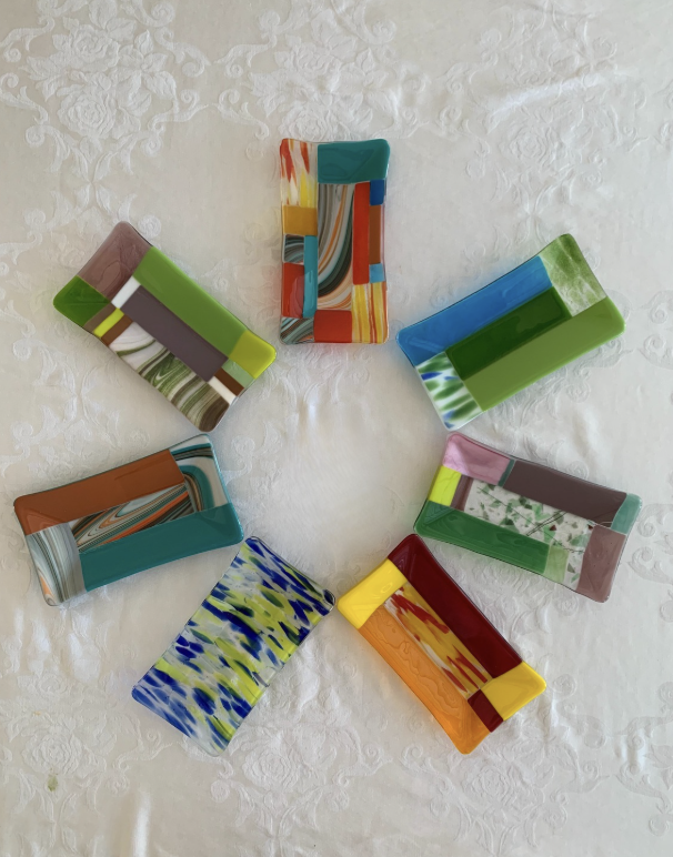 Handcrafted glass piece